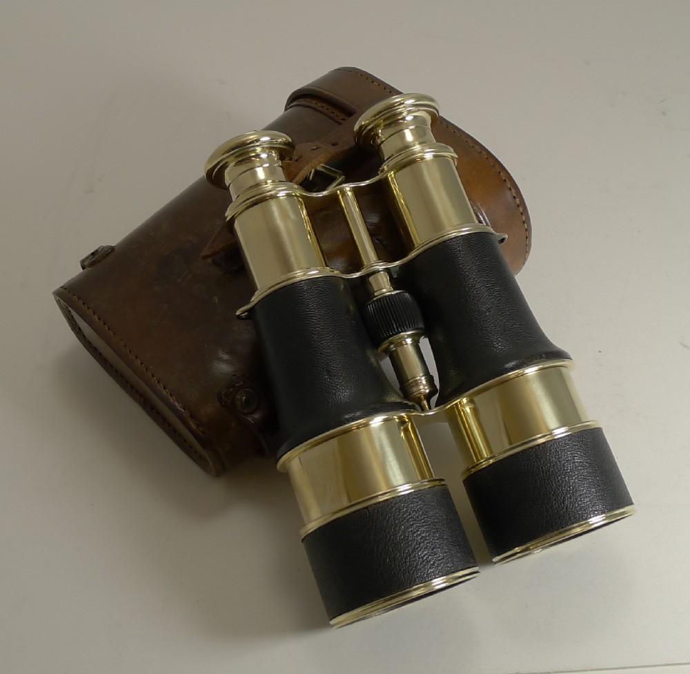 Superb Pair WW1 Binoculars and Case - British Officer's Issue - 1916 - LeMaire, Paris
