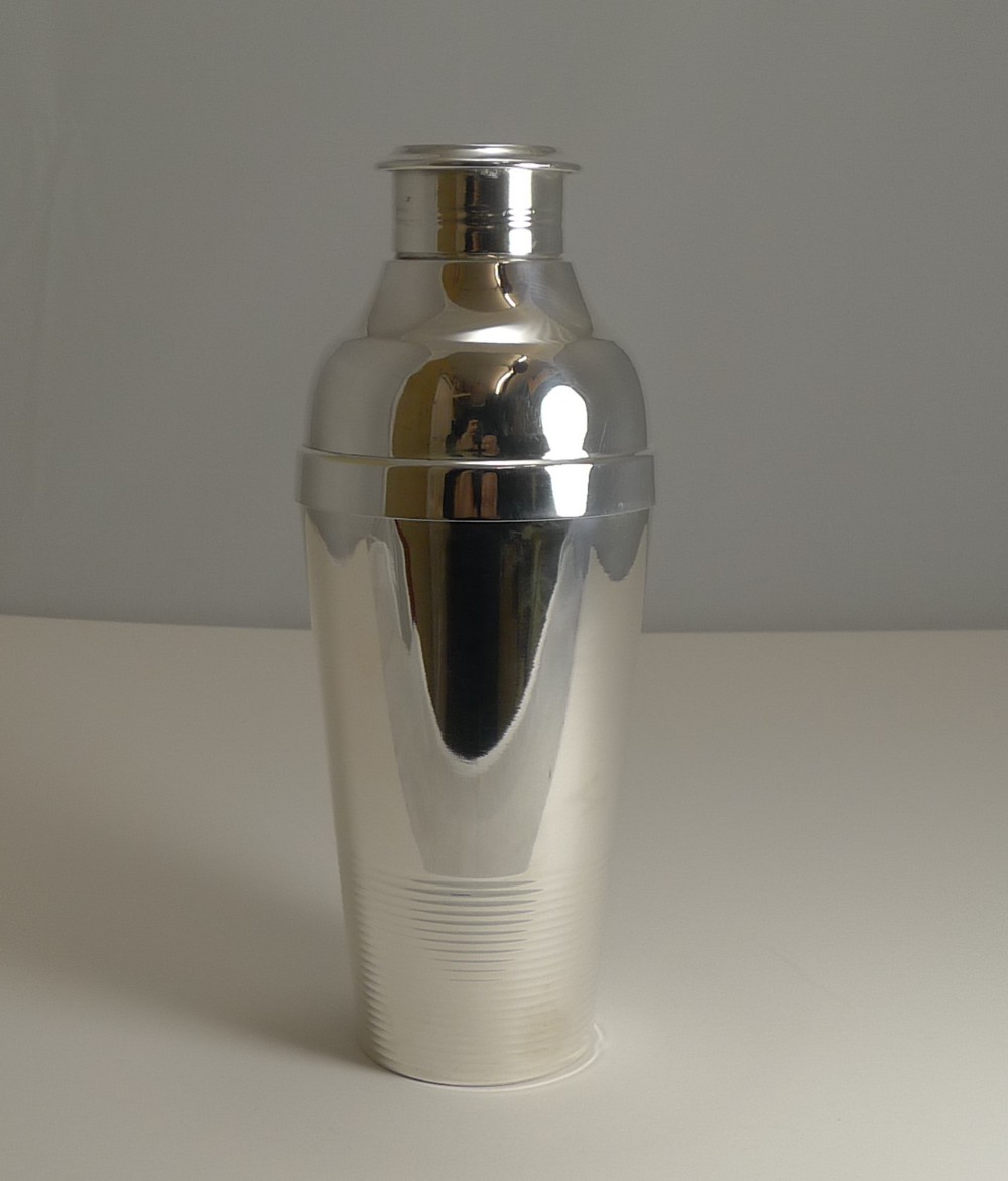 Christofle Ondulations Cocktail Shaker by Luc Lanel c.1935