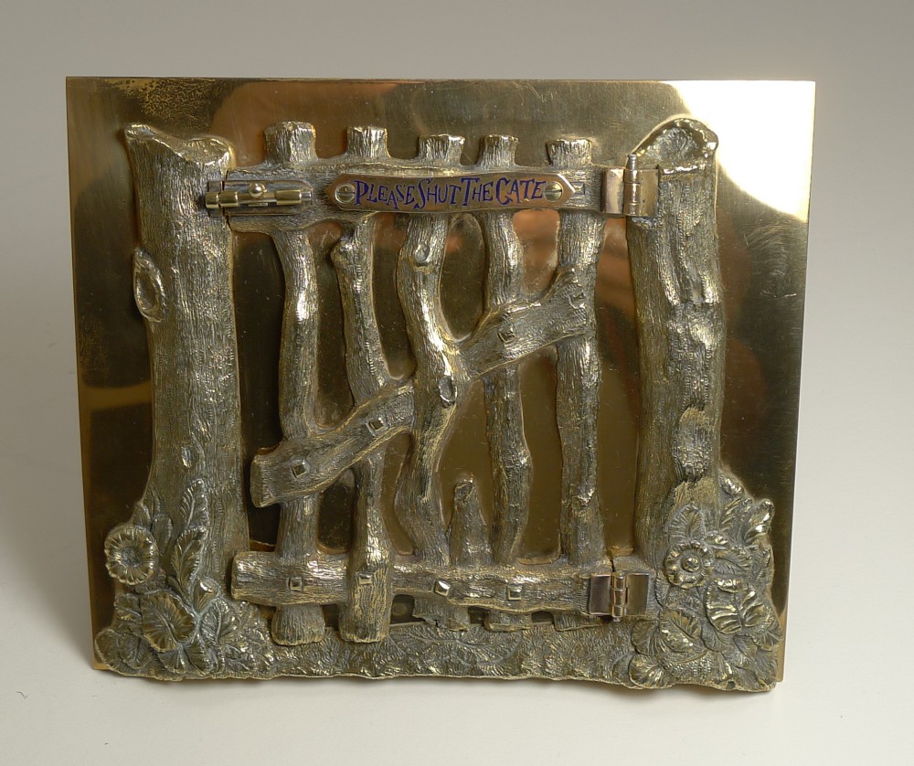 Quality Victorian Bronze Picture Frame by G. Betjemann - Reg. 1867