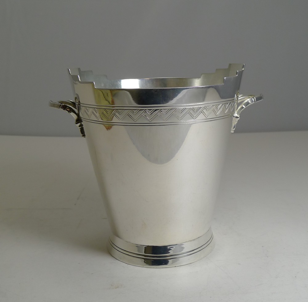 Art Deco Ice Bucket - Keith Murray for Mappin & Webb c.1930