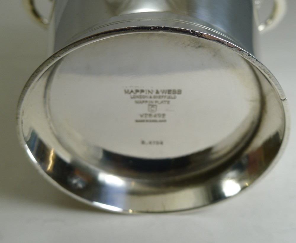 Art Deco Ice Bucket - Keith Murray for Mappin & Webb c.1930 View VII