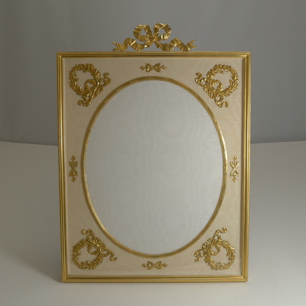 Grand French Gilded Bronze Photograph / Picture Frame c.1900