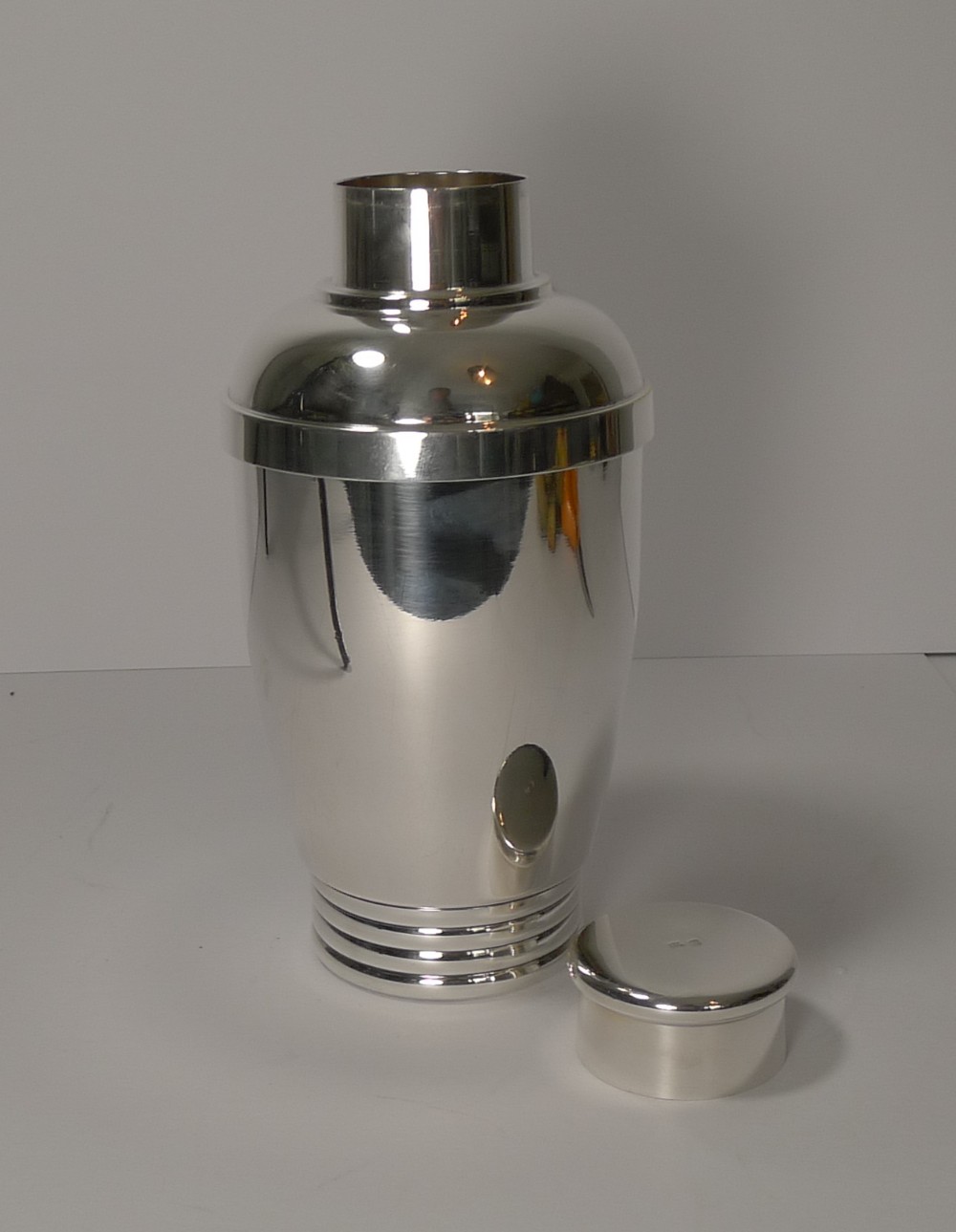 Vintage French Art Deco Silver Plated Cocktail Shaker c.1930