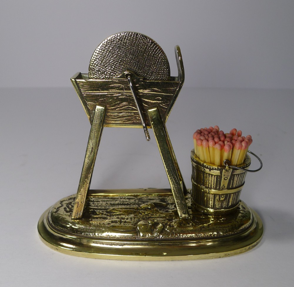 Unusual Antique English Novelty Match Striker c.1880