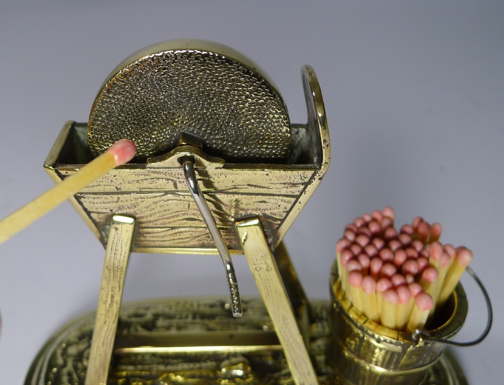 Unusual Antique English Novelty Match Striker c.1880 View II
