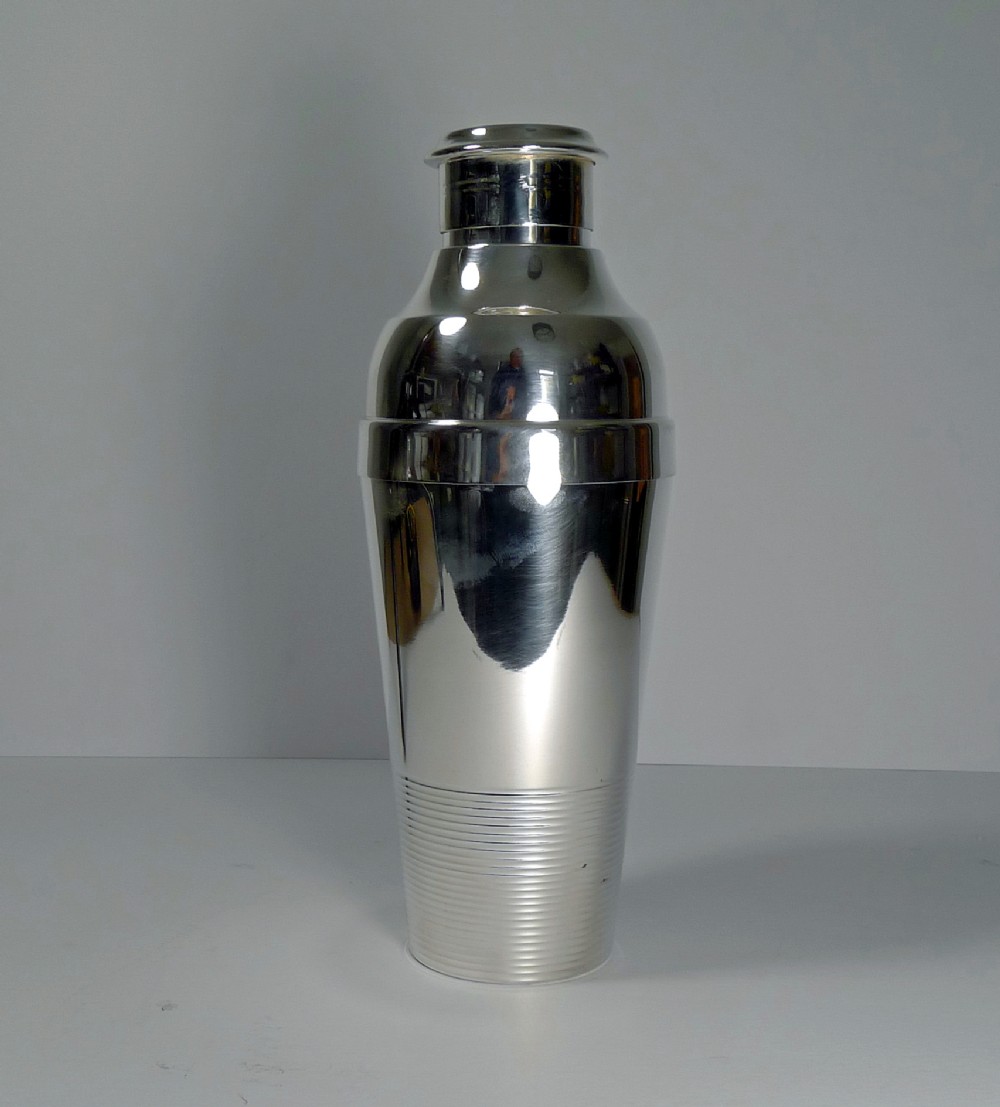 Christofle Ondulations Cocktail Shaker by Luc Lanel c.1935