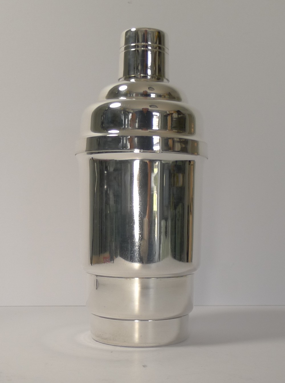 Large French Art Deco Silver Plated Cocktail Shaker c.1930
