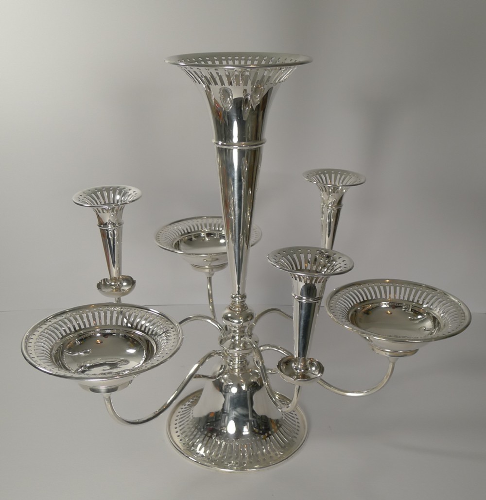 Large Antique English Silver Plated Centrepiece c.1910