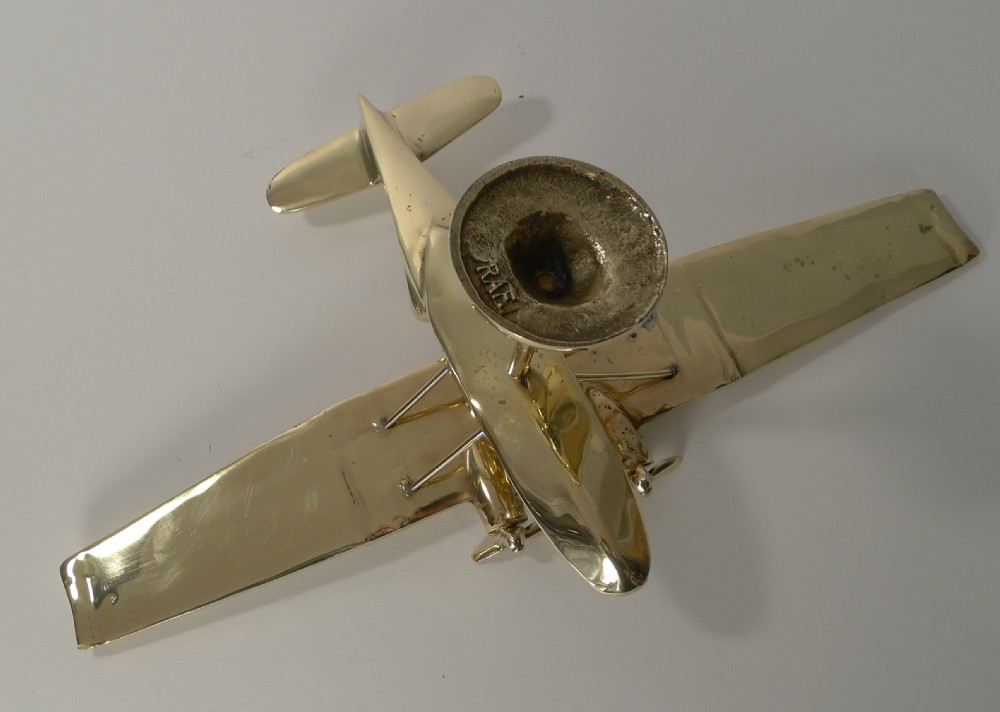 World War 2 RAF Catalina Aircraft Model in Brass c.1941 View V