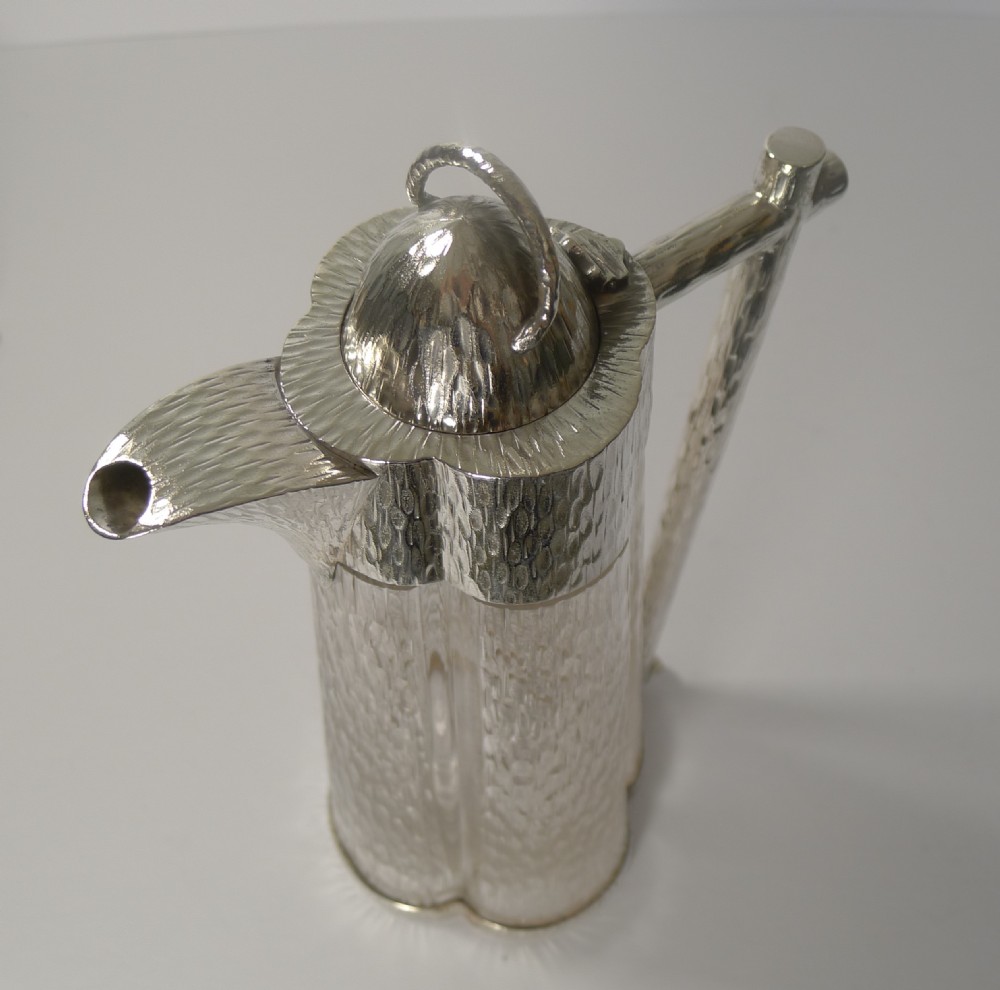 Outstanding Claret Jug In the Manner of Christopher Dresser - 1893 View II