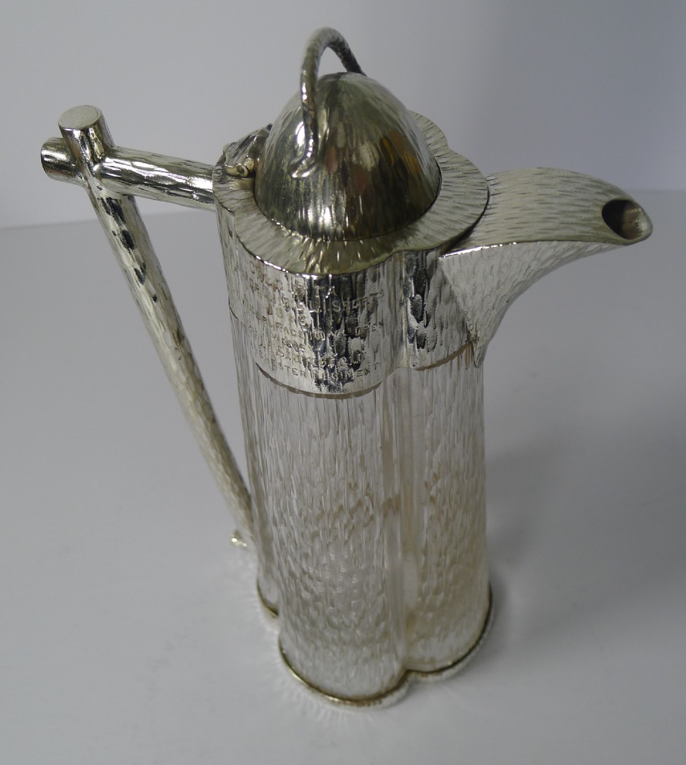 Outstanding Claret Jug In the Manner of Christopher Dresser - 1893 View XI