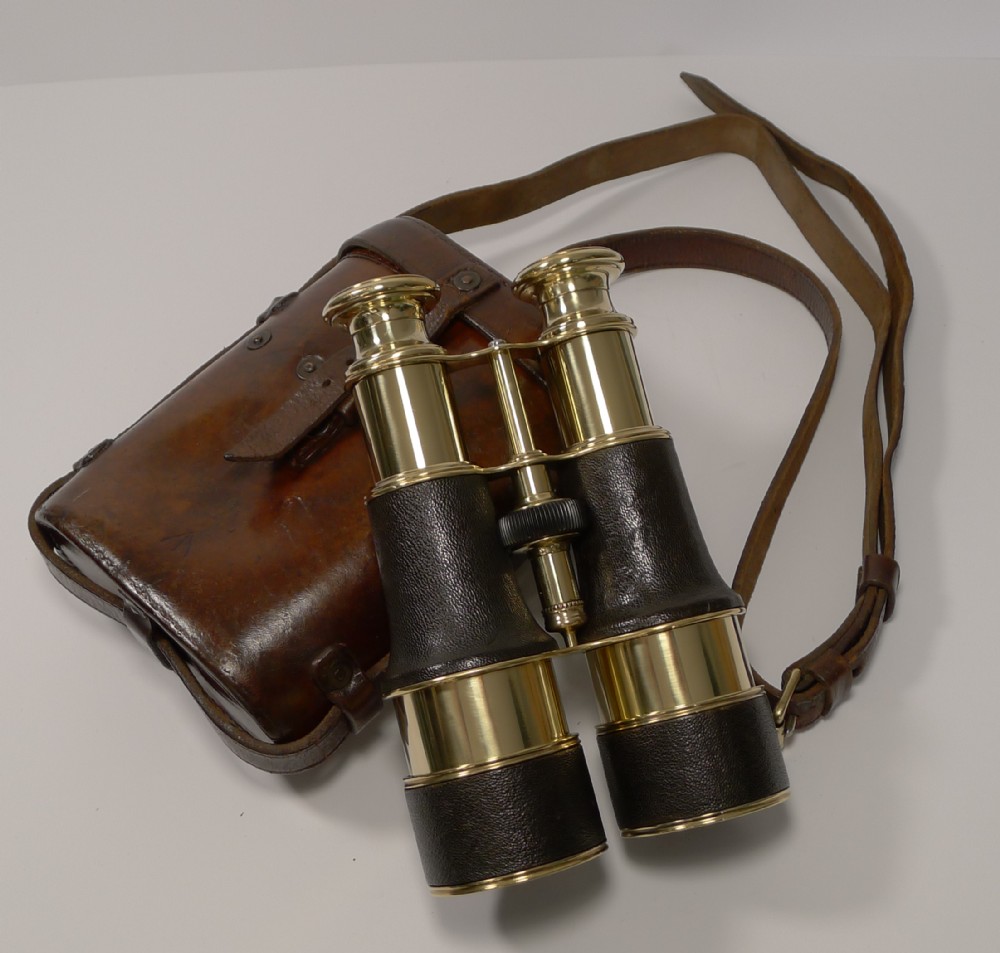 Superb Pair WW1 Binoculars and Case - British Officer's Issue - 1917 - LeMaire, Paris