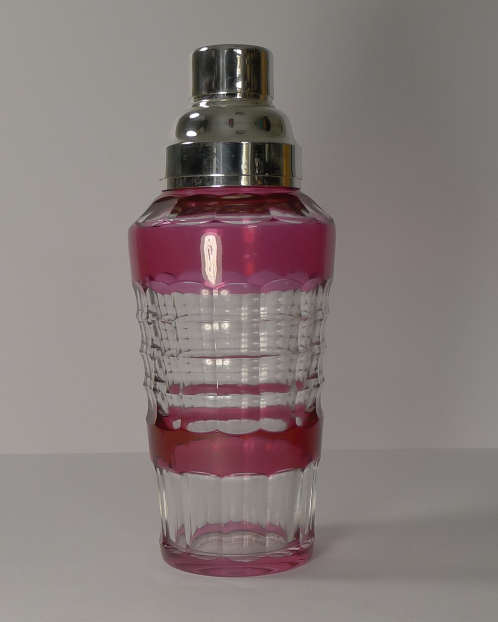 Stunning Val St Lambert Cocktail Shaker c.1940