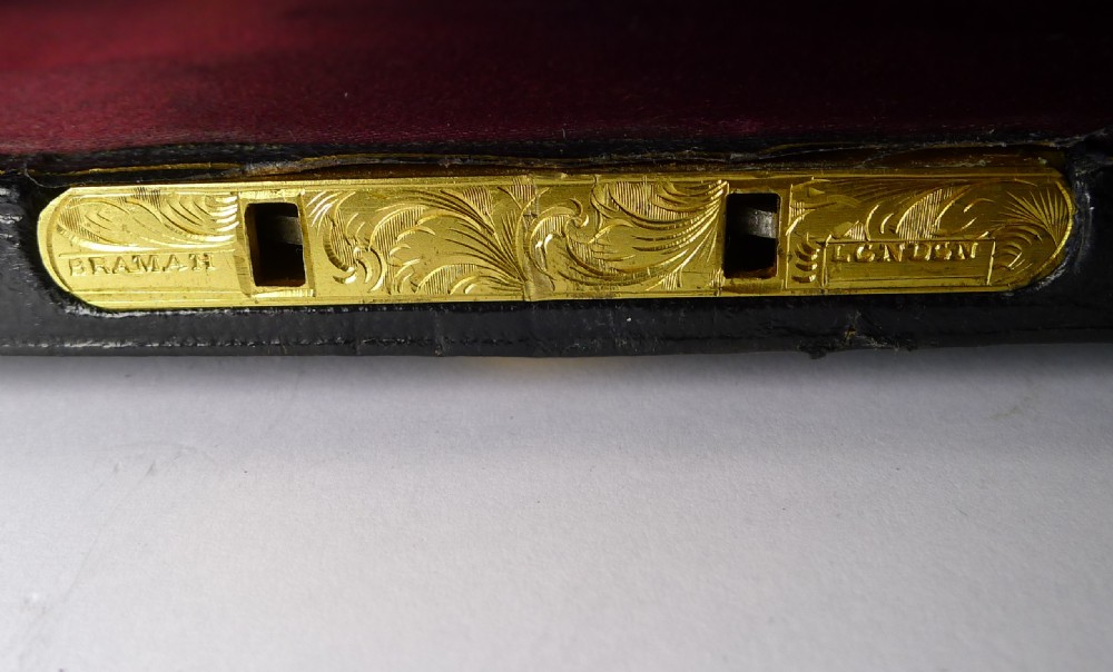 Magnificent Large Antique English Leather Jewellery Box c.1870 View V