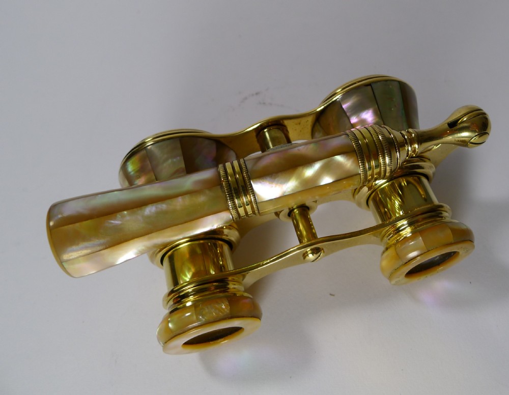 Pair French Mother of Pearl Opera Glasses - Lemière, Paris View VI