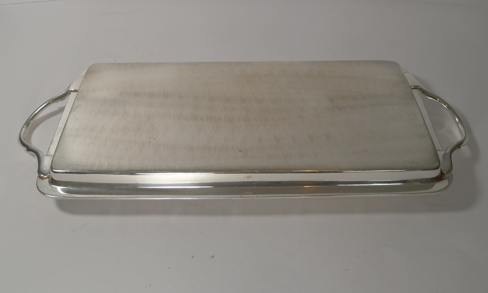 Asprey, London Silver Plated Cocktail Tray c.1930 View IV