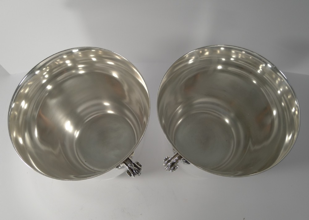 Smart Pair French Champagne Buckets by Ercuis c.1960 View VII