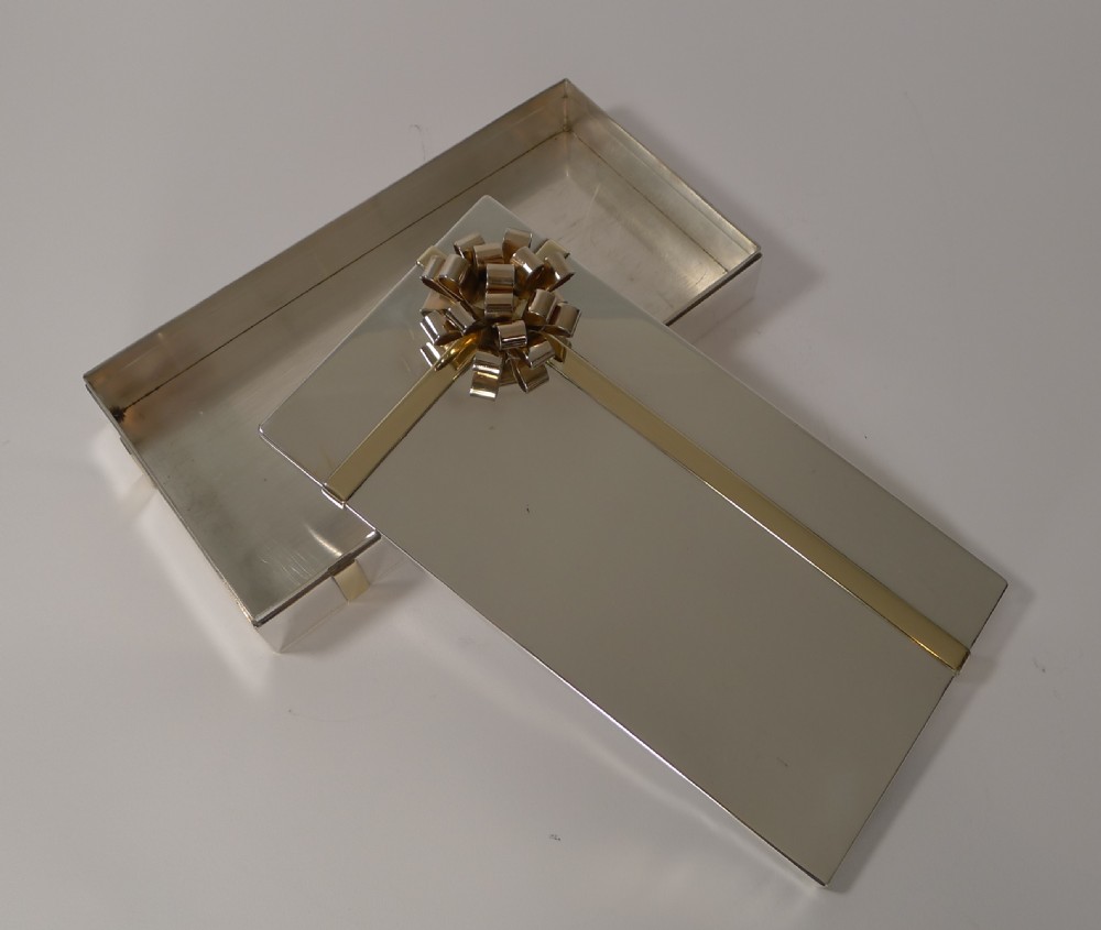 Vintage Modernist Silver and Gold Plated Box by Egidio Broggi, Milan View VI