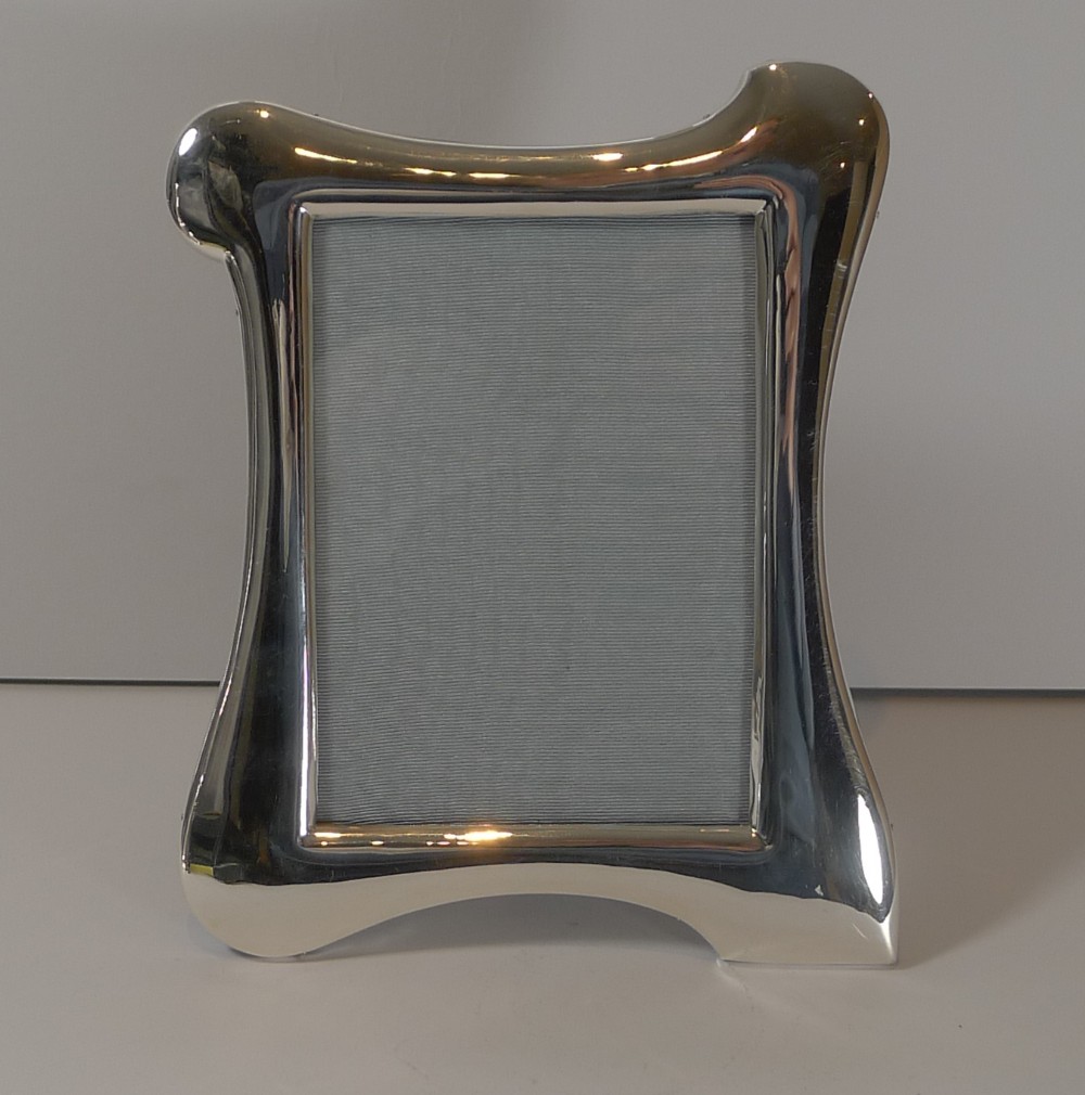 Antique English Art Nouveau Sterling Silver Picture Frame - 1912
