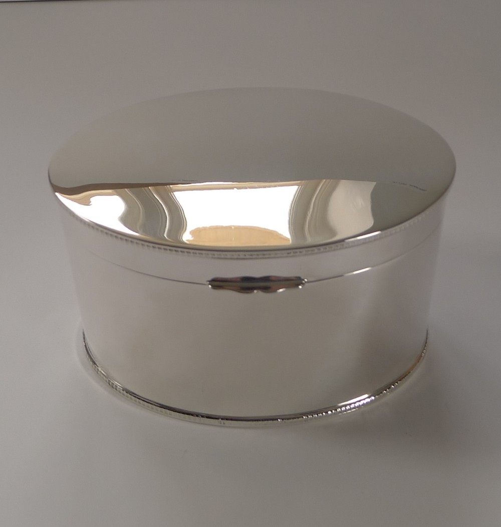Smart Mappin & Webb Silver Plated Biscuit Box c.1900