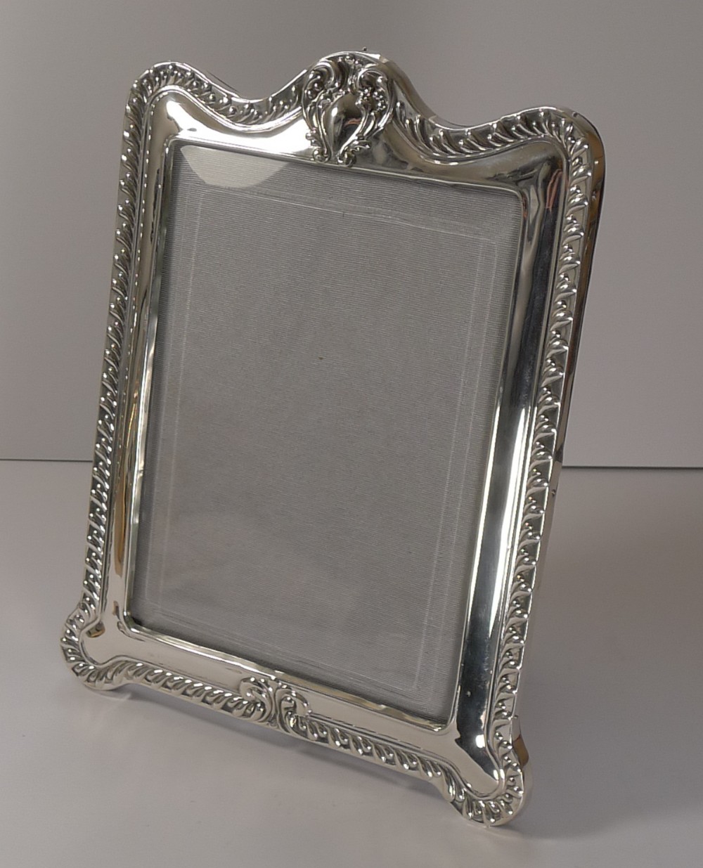 Large Antique English Sterling Silver Photograph Frame - 1901