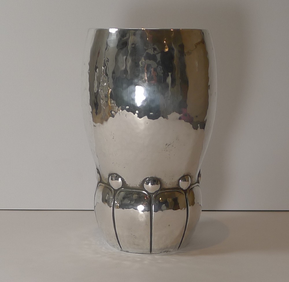 Modernist Danish Silver Vase by Heimburger c.1921