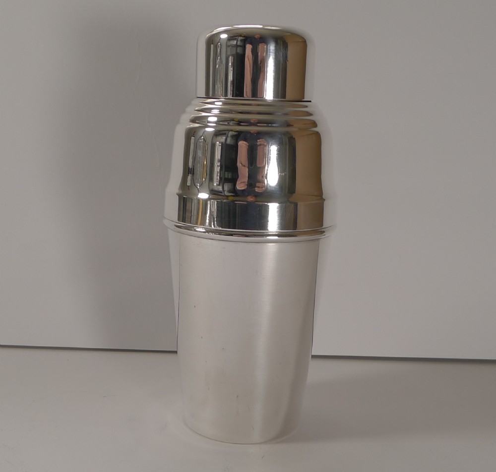 Small Art Deco Cocktail Shaker by Christofle Paris c.1930