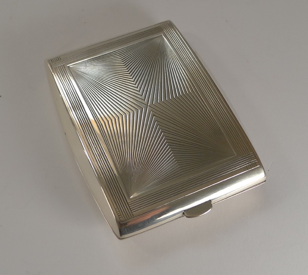 Puiforcat Sterling Silver Cigarette Case - Perfect Business Card Case c.1930