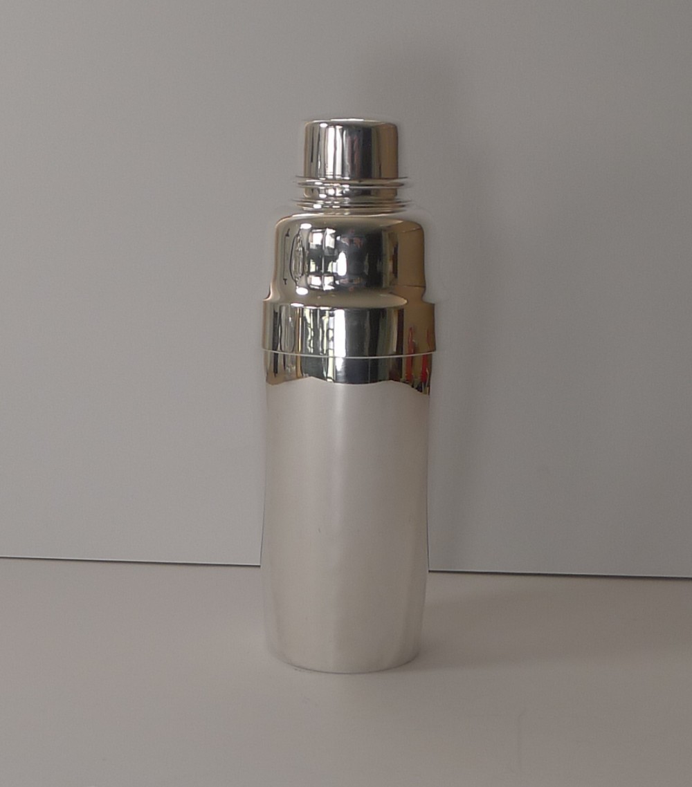 Vintage Quality Silver Plated Cocktail Shaker by Christofle, Paris c.1935