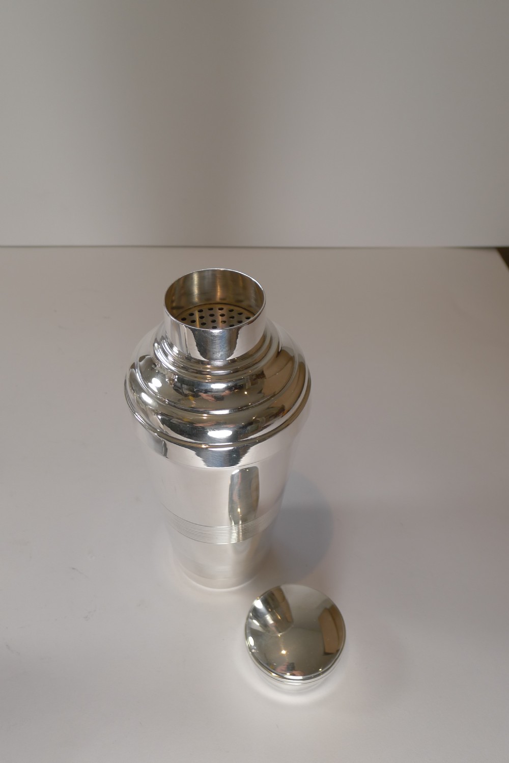 French Silver Plated Art Deco Cocktail Shaker c.1930 View VI