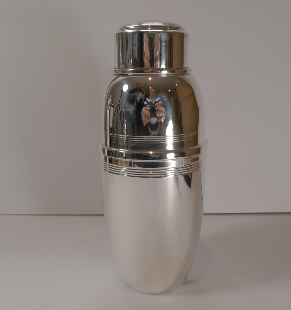 Art Deco Silver Plated Cocktail Shaker by C S Green & Co.