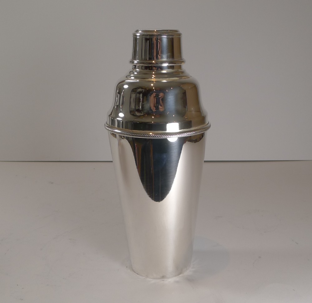 Art Deco Cocktail Shaker by Hukin and Heath
