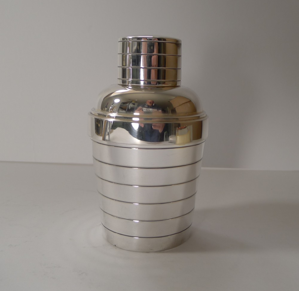 Rare French Individual Cocktail Shaker With Lemon Squeezer - Deschamps Freres