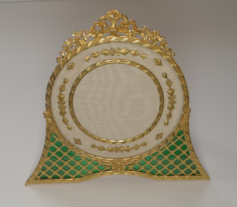 Magnificent French Gilded Bronze & Enamel Picture Frame c.1900