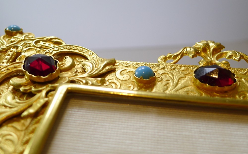 Magnificent French Gilded Bronze Picture Frame c.1900 View III