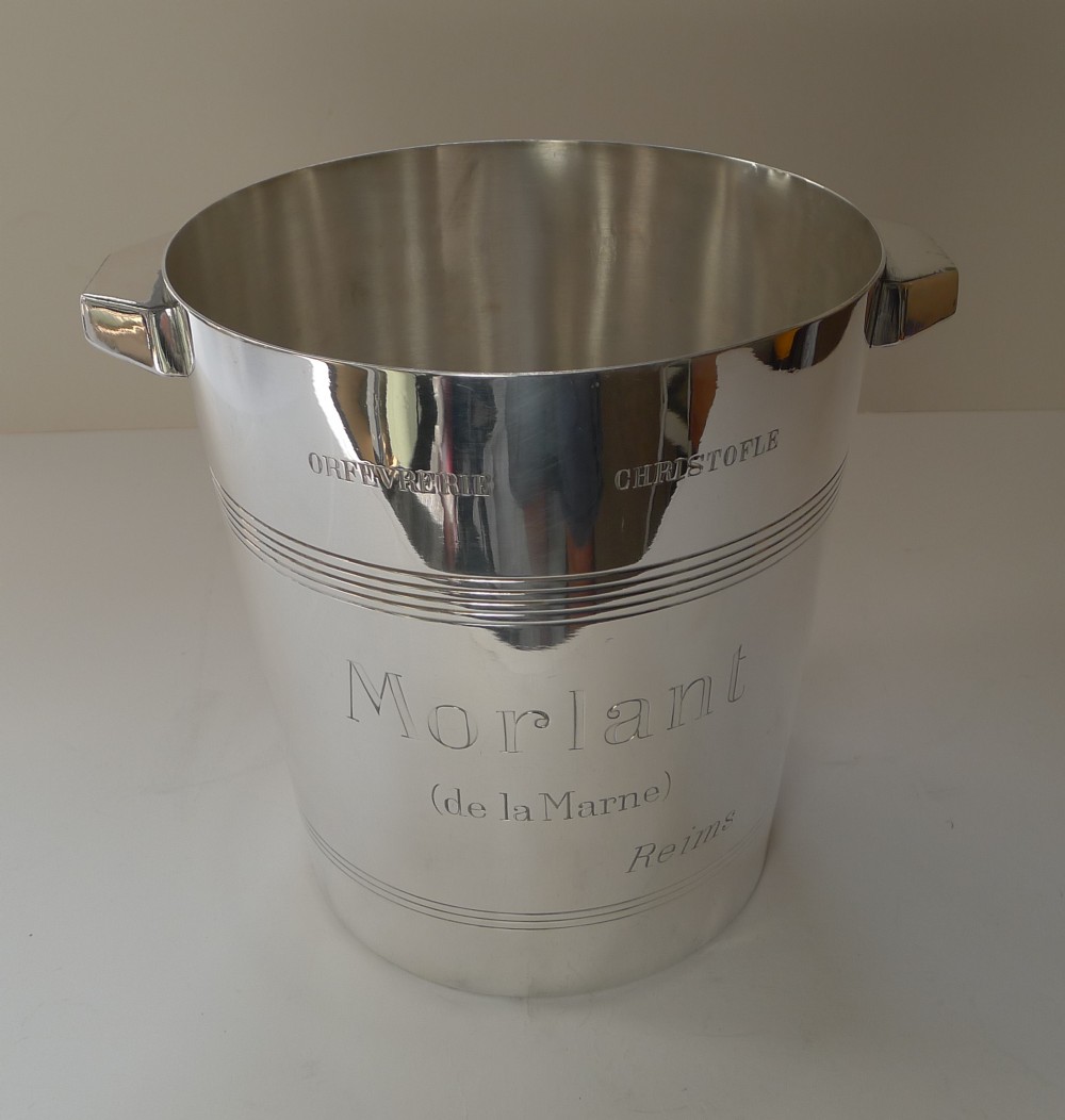 Orfevrerie CHRISTOFLE Champagne Bucket for Morlant, Reims c.1930
