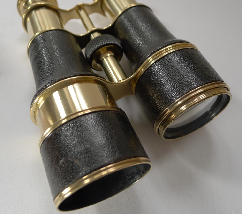 Superb Pair WW1 Binoculars and Case - British Officer's Issue - 1916 - LeMaire, Paris View VII