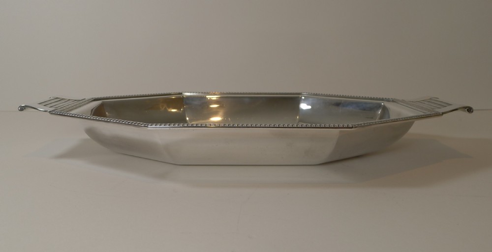 Fine French Art Deco Silver Plated Bread Basket c.1930 View II
