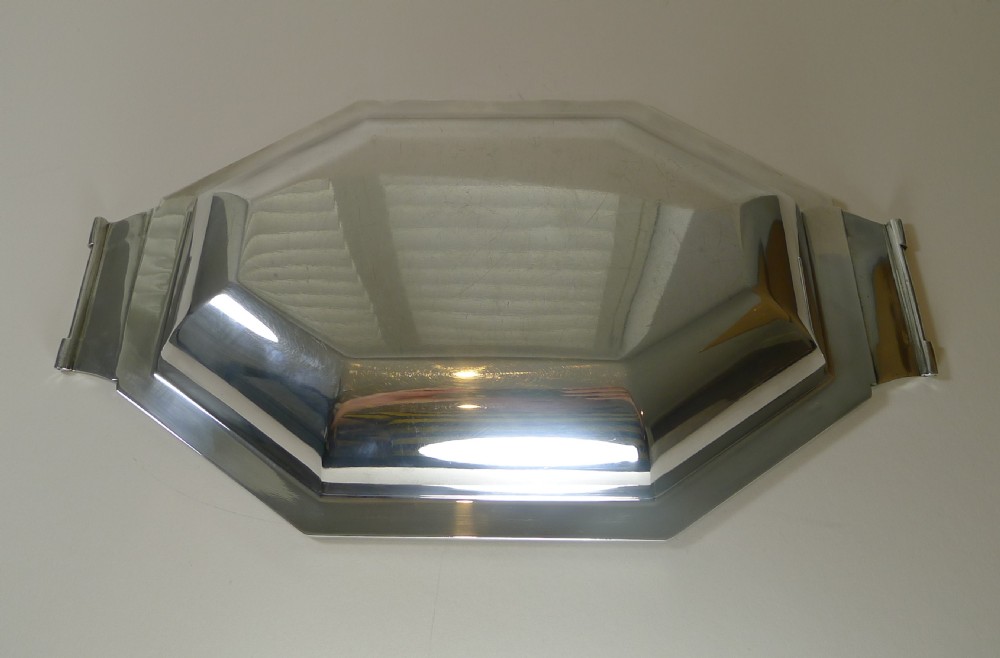 Fine French Art Deco Silver Plated Bread Basket c.1930 View VI