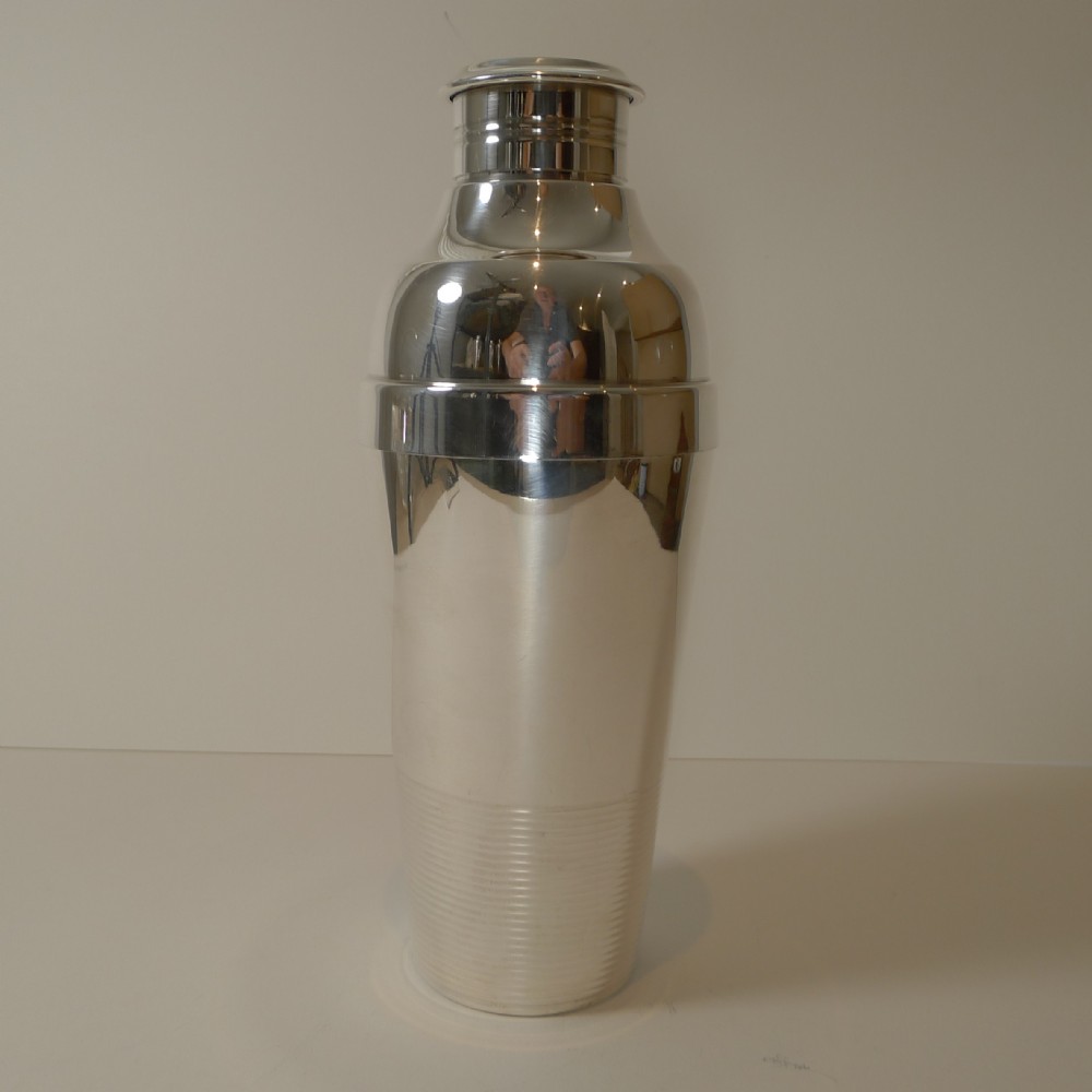 Luc Lanel for Christofle, Ondulations Cocktail Shaker, c.1935