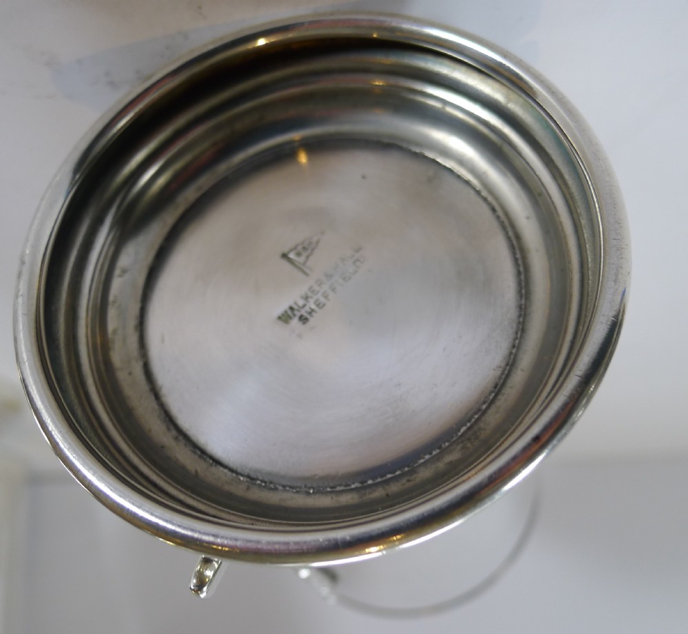 Rare English Golf Cocktail Shaker by Walker & Hall c.1930 View IV