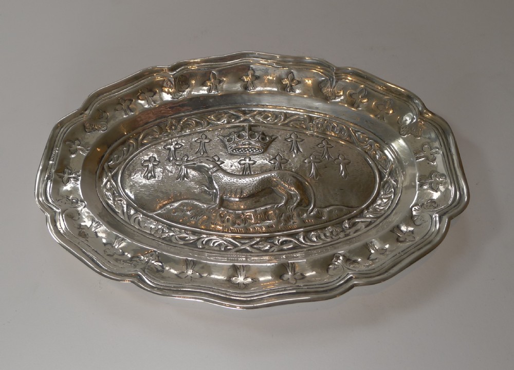 Vintage Silver Plated Decorative Plate by Valenti, Barcelona View IV