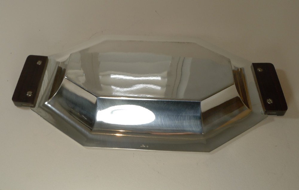 Art Deco French Christofle / Alfenide Silver Plated Bread Basket c.1930 View VII