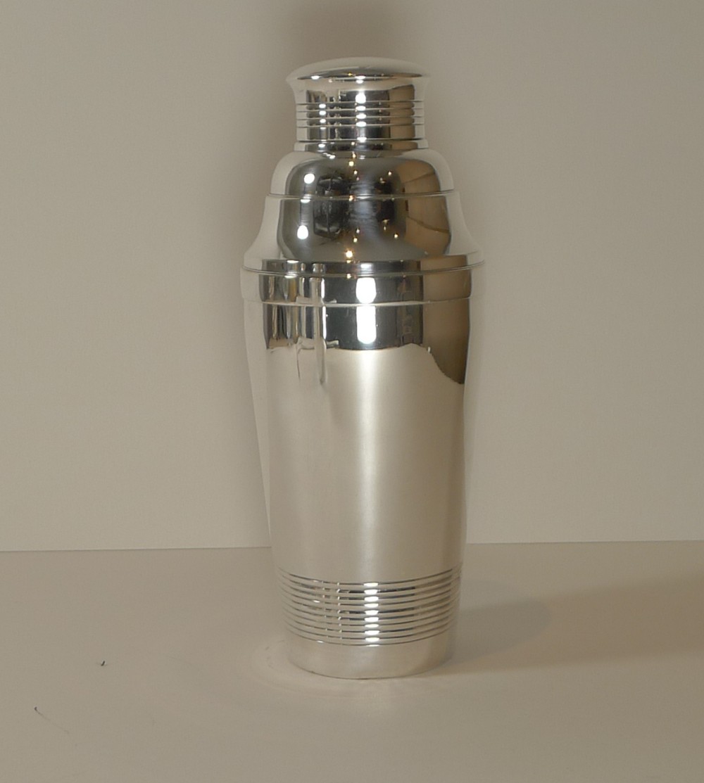 Large French Art Deco Cocktail Shaker by Maison Pierre Bognon, Paris