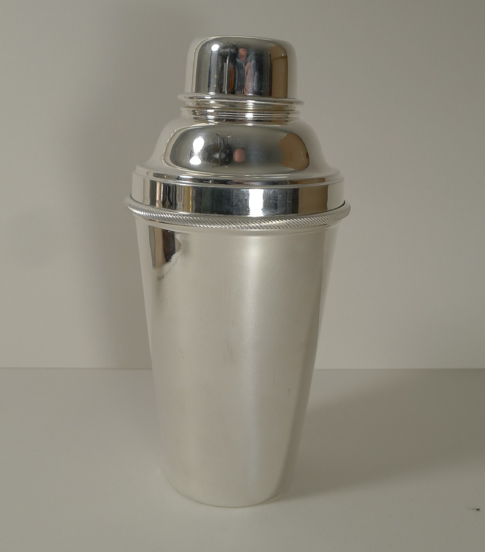 Art Deco Silver Plated Cocktail Shaker by James Dixon & Sons