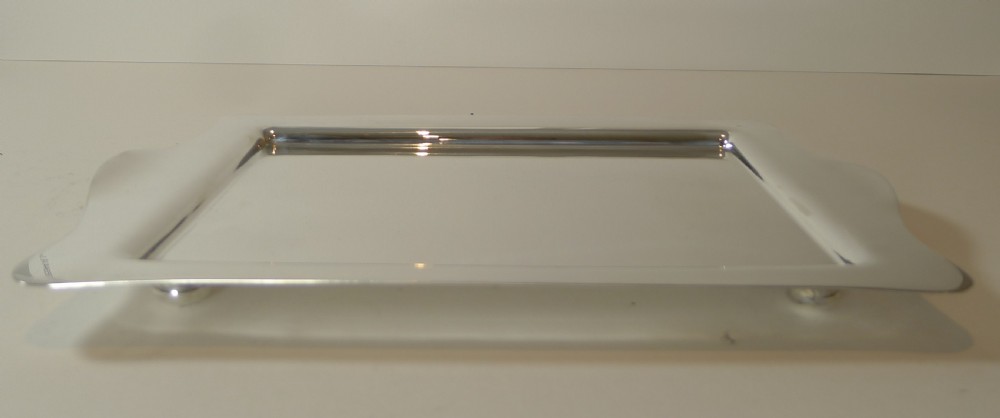 Elegant Cocktail Tray In Silver Plate by William Suckling c.1930 View III