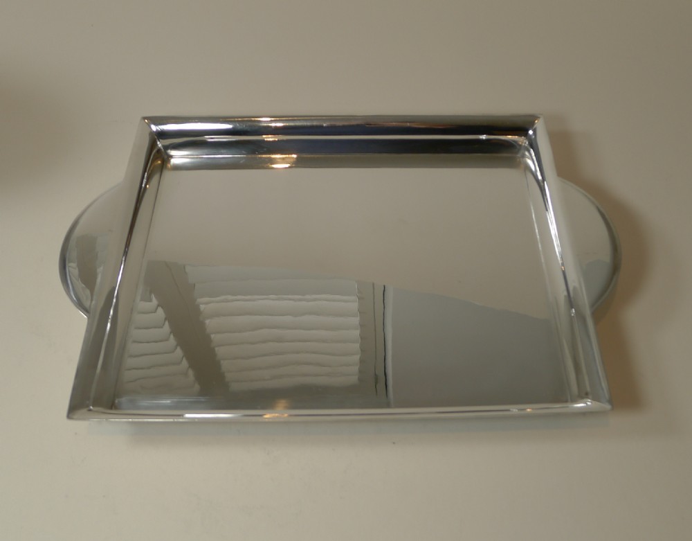 Stylish French Cocktail Tray by Christofle, Paris c.1940