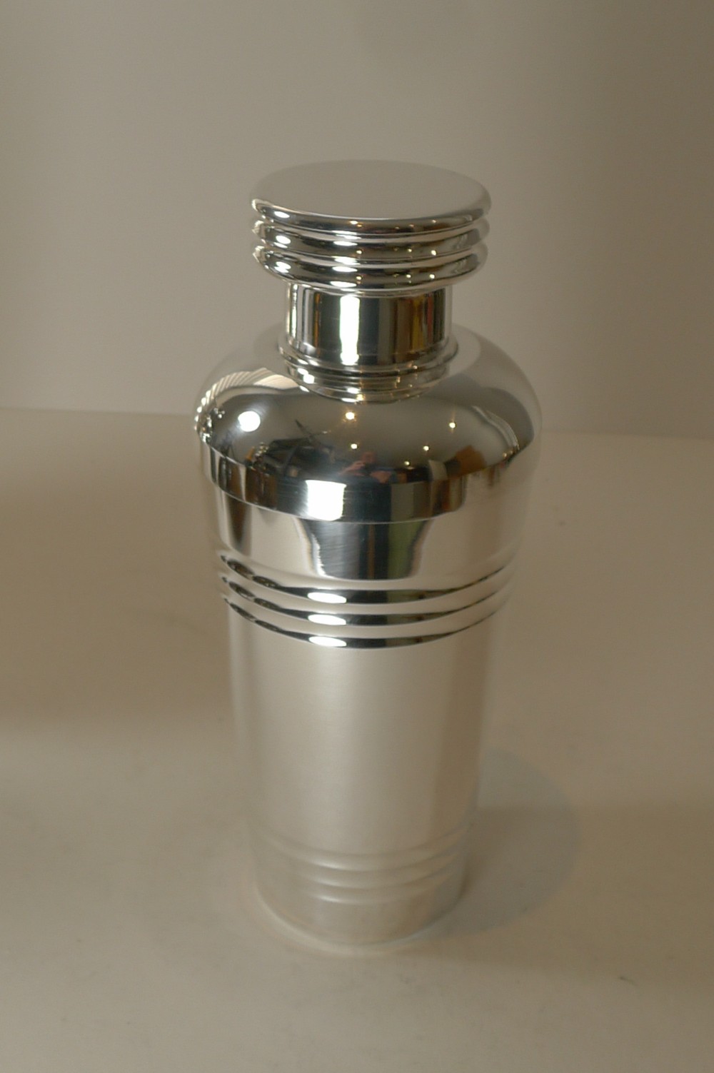 Large French Art Deco Silver Plated Cocktail Shaker c.1925