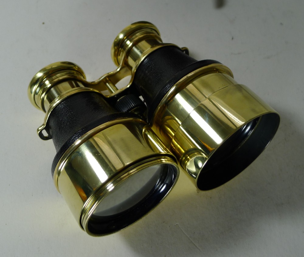 Unusual Pair French Antique English Binoculars c.1900 View VII