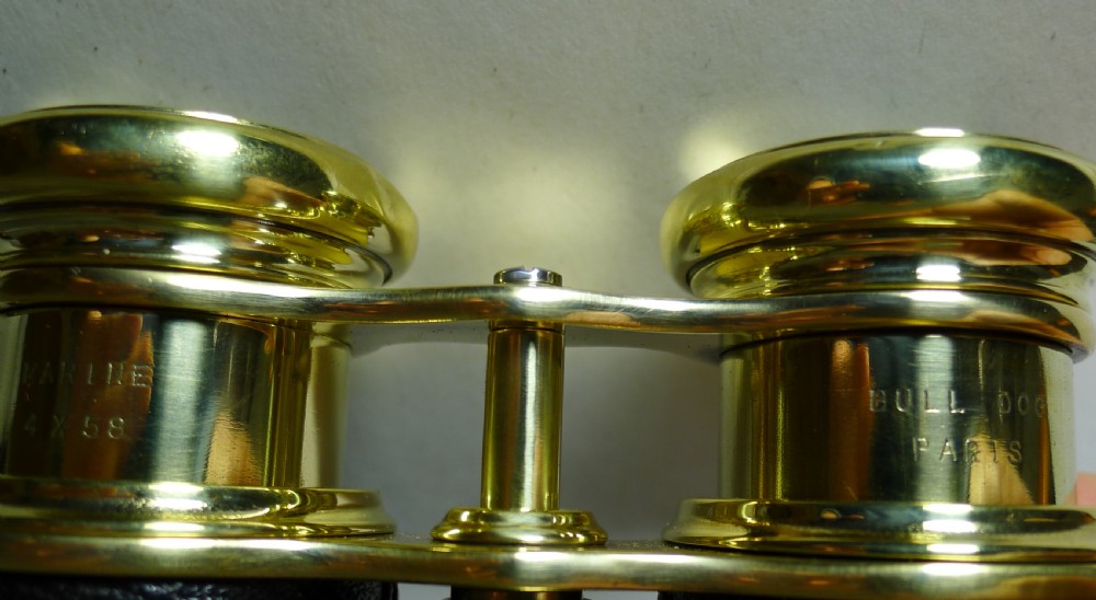 Unusual Pair French Antique English Binoculars c.1900 View X